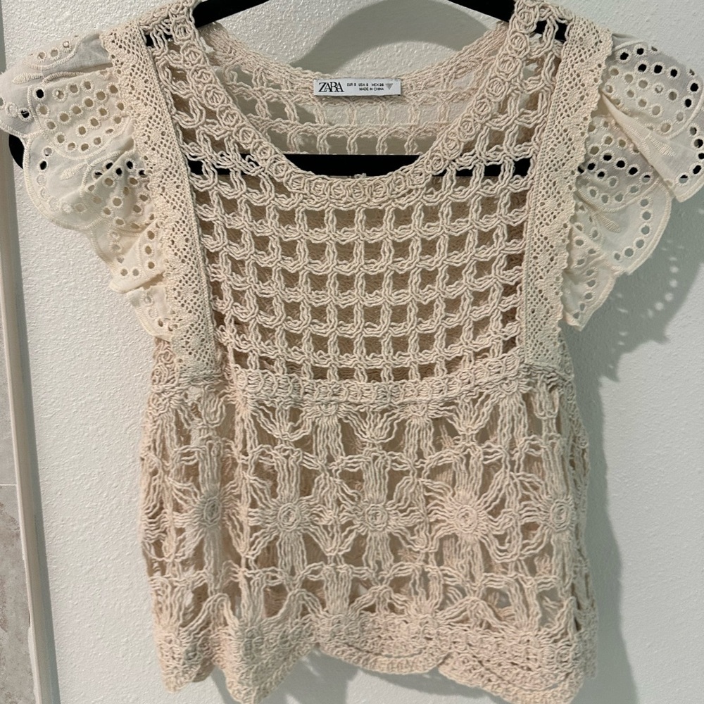 Zara crochet top in great condition
